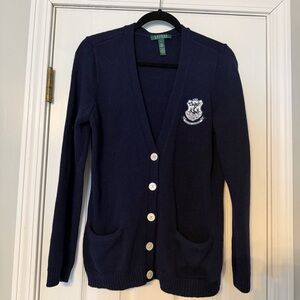 Ralph Lauren Navy Blue Cardigan Sweater